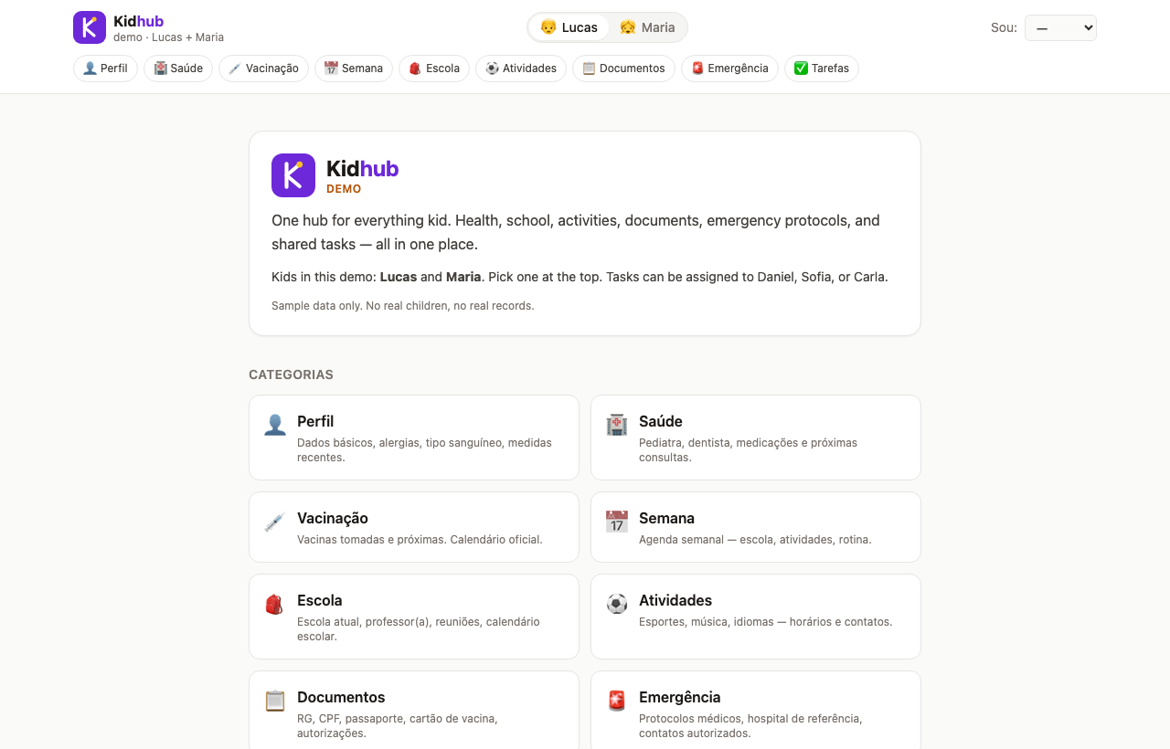 Kidhub product preview